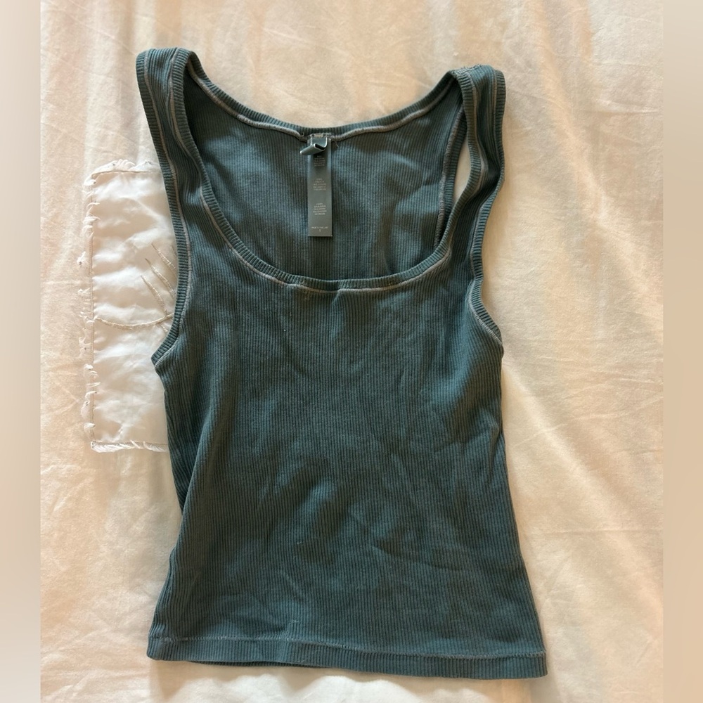 Dark Green Skims Tank Top